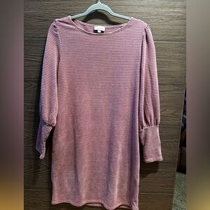 Chenault Mauve Textured Knit Top